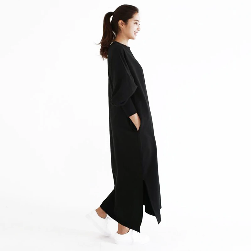 Women One-pieces Dress Baggy Crew Neck Long Sleeves Casual Dress Plus Size for Summer -OPK
Women One-pieces Dress Baggy Crew Neck Long Sleeves Casual Dress Plus Size for Summer -OPK