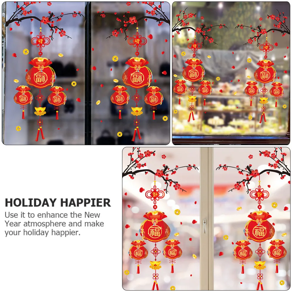 1 Set New Year Wall Sticker Spring Festival Window Sticker Glass Window Decal
1 Set New Year Wall Sticker Spring Festival Window Sticker Glass Window Decal