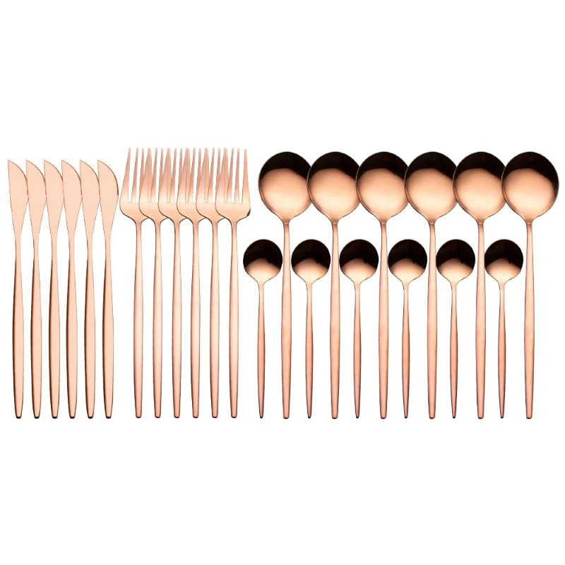 24pcs/set Stainless Steel Gold Dinnerware Set Cutlery Set Tableware Set Flatware Set Fork Knife Spoon Silverware Set Gift Box
24pcs/set Stainless Steel Gold Dinnerware Set Cutlery Set Tableware Set Flatware Set Fork Knife Spoon Silverware Set Gift Box