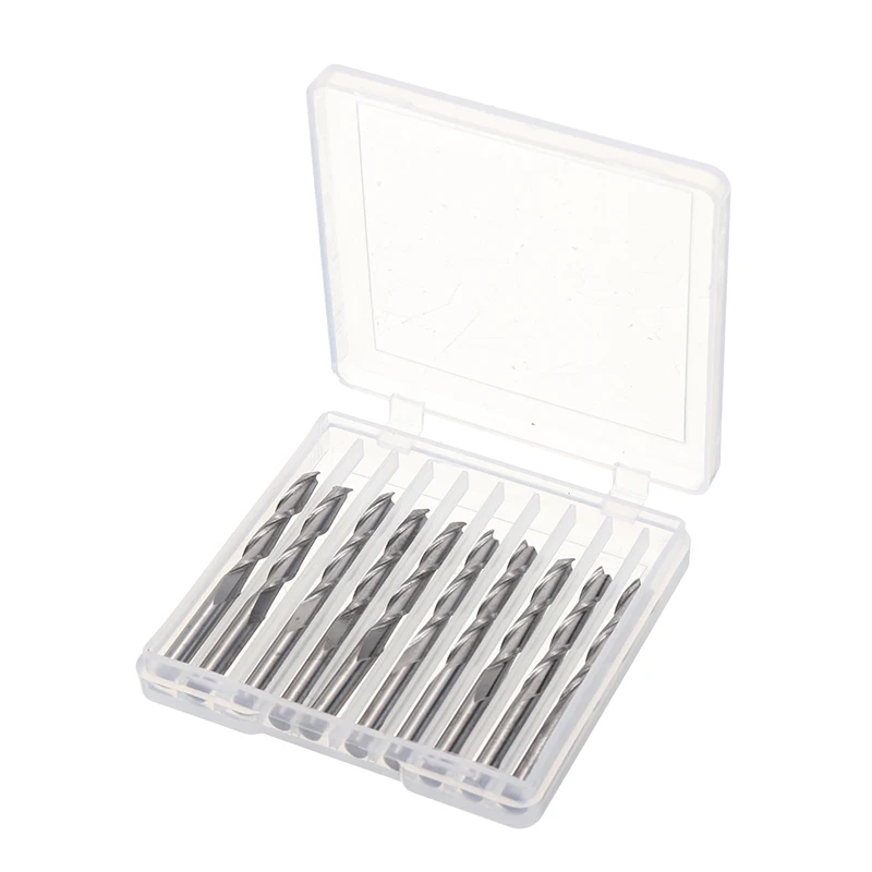 Спиральная Концевая фреза с двумя канавками, 3,175 мм, 10 шт. 
Спиральная Концевая фреза с двумя канавками, 3,175 мм, 10 шт.