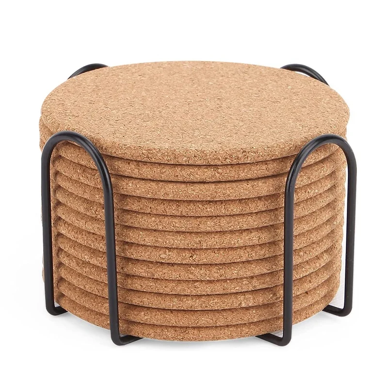 Pack Of 12 Absorbent Cork Coasters With Holder, Heat-Resistant Cup Mat Set,Reusable Round Drink Coaster Fits For Mug
Pack Of 12 Absorbent Cork Coasters With Holder, Heat-Resistant Cup Mat Set,Reusable Round Drink Coaster Fits For Mug