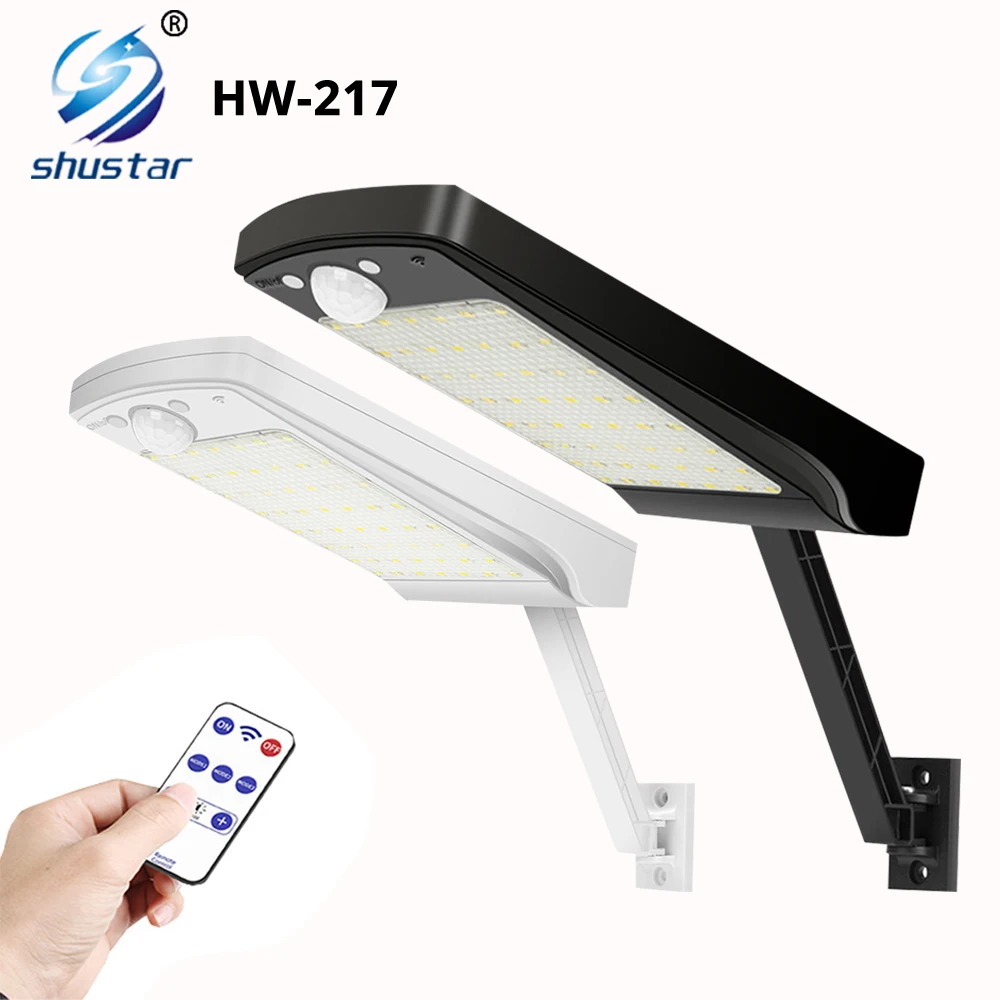 56LED Solar Outdoor IP65 Waterproof Motion Sensor Wall Light with Remote Control Adjustable Brightness Suitable for Courtyard
56LED Solar Outdoor IP65 Waterproof Motion Sensor Wall Light with Remote Control Adjustable Brightness Suitable for Courtyard