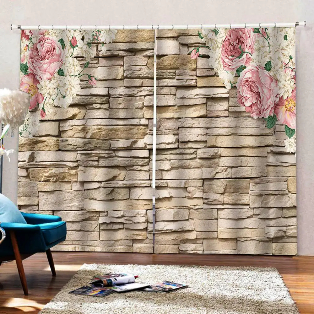 European Style 3D Curtains Blackout Stereo wall flower Luxury Curtains For Living Room Window Drapes Home Window Room Decor
European Style 3D Curtains Blackout Stereo wall flower Luxury Curtains For Living Room Window Drapes Home Window Room Decor