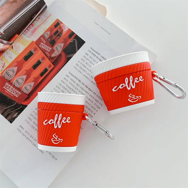 For Airpods Case,Red Coffee Cup Silicone Earphone Cover Case For Airpods 1/2 Case For Men/Women/Girls/Boys Funda Airpods
For Airpods Case,Red Coffee Cup Silicone Earphone Cover Case For Airpods 1/2 Case For Men/Women/Girls/Boys Funda Airpods
