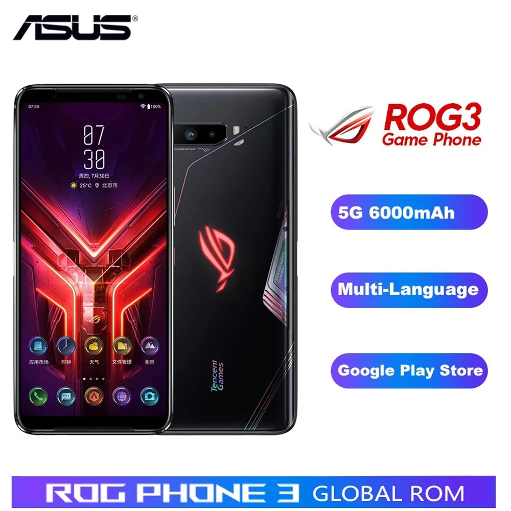 Новый список Asus ROG 3 ZS661KS 5G игровой телефон 12 Гб Оперативная память 512 ГБ Встроенная