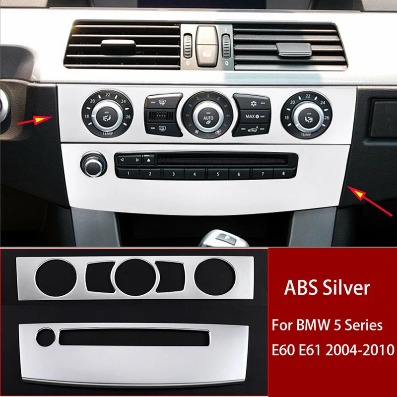 Car Center Console Air Conditioning Button Cover Volume Adjuster Frame Cover Trim for BMW 5 Series E60 2004-2010
Car Center Console Air Conditioning Button Cover Volume Adjuster Frame Cover Trim for BMW 5 Series E60 2004-2010