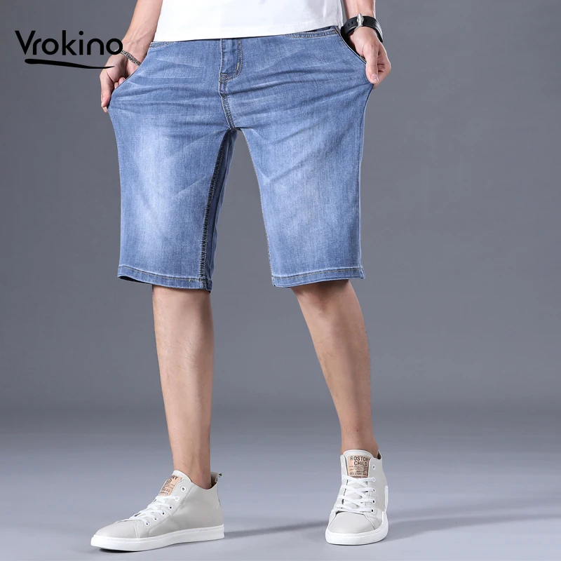 VOROKINO Denim shorts for men Summer 2020 regular men's casual denim shorts Brand men's stretch shorts 28-40
VOROKINO Denim shorts for men Summer 2020 regular men's casual denim shorts Brand men's stretch shorts 28-40
