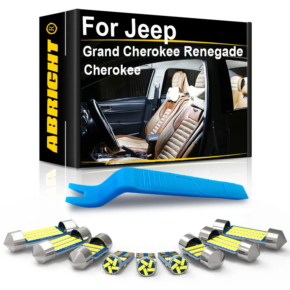 Светодиодные лампы для освещения салона автомобиля Canbus для Jeep Grand Cherokee Cherok ZJ WJ WK WK2 Commander Renegade Liberty XJ KK аксессуары ABRIGHT
Светодиодные лампы для освещения салона автомобиля Canbus для Jeep Grand Cherokee Cherok ZJ WJ WK WK2 Commander Renegade Liberty XJ KK аксессуары ABRIGHT