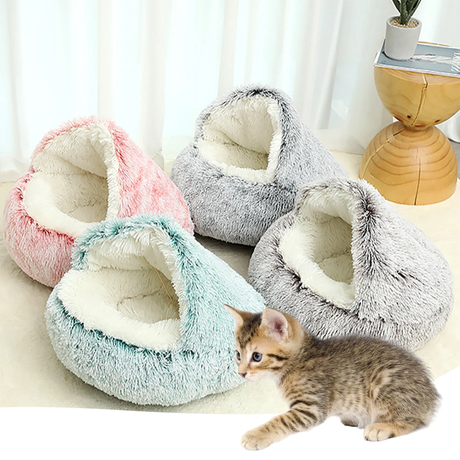 New Winter Long Plush Pet Nest Cat Bed Round Cat Cushion Cat House Warm Cat Basket Cat Sleep Bag Puppy Kennel For Small Dog Cat
New Winter Long Plush Pet Nest Cat Bed Round Cat Cushion Cat House Warm Cat Basket Cat Sleep Bag Puppy Kennel For Small Dog Cat