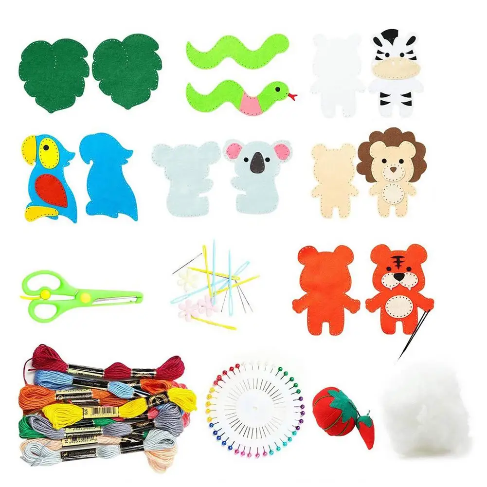 Animals Craft Kit Kids DIY Crafting And Sewing Set For Girls Boys Fun Educational Beginners Sewing Set Felt Animal Craft Kit
Animals Craft Kit Kids DIY Crafting And Sewing Set For Girls Boys Fun Educational Beginners Sewing Set Felt Animal Craft Kit