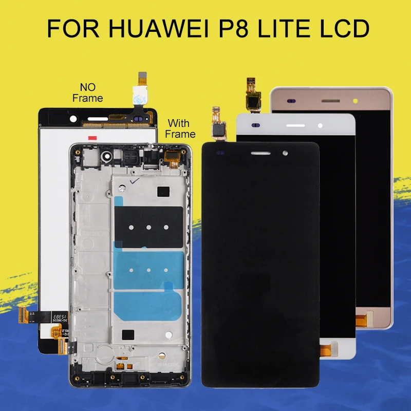 Дисплей с сенсорным экраном и дигитайзером в сборе для Huawei Ascend P8 Lite 2015 ALE-L21 L04 L21 L23