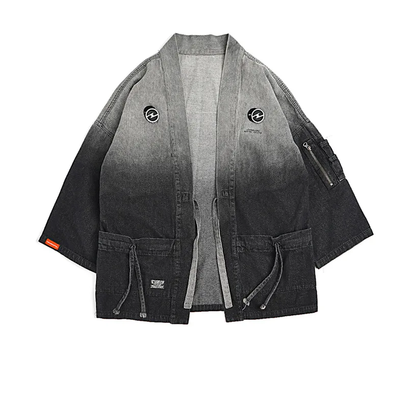 Japanese Streetwear Kimono Jacket Coat Men Cardigan Hip Hop Japan Style Denim Jeans Zipper Pocket Harajuku Fashion Casual Jacket
Japanese Streetwear Kimono Jacket Coat Men Cardigan Hip Hop Japan Style Denim Jeans Zipper Pocket Harajuku Fashion Casual Jacket