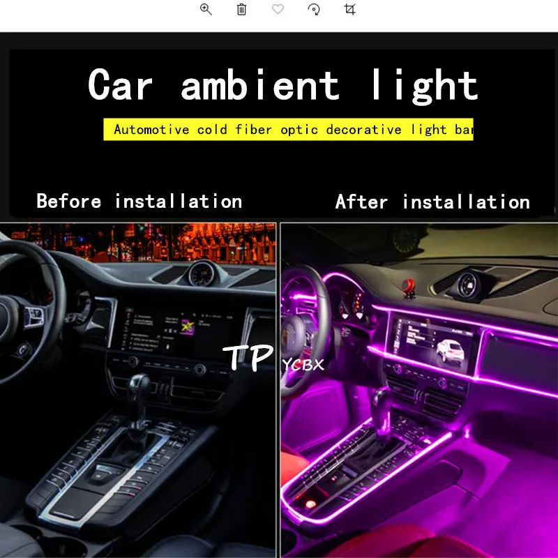 Car Atmosphere Lights EL Neon Wire Strip Light RGB Multiple Modes App Sound Control Auto Interior Decorative Ambient Neon Lamp 
Car Atmosphere Lights EL Neon Wire Strip Light RGB Multiple Modes App Sound Control Auto Interior Decorative Ambient Neon Lamp