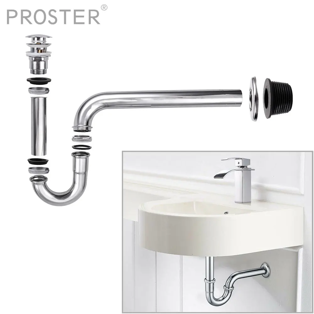 Proster Siphon Ppop-up Ddrain Valve Drain Wwith Overflow Kit For 42-46mm For All Common Sinks 201 Stainless Steel
Proster Siphon Ppop-up Ddrain Valve Drain Wwith Overflow Kit For 42-46mm For All Common Sinks 201 Stainless Steel
