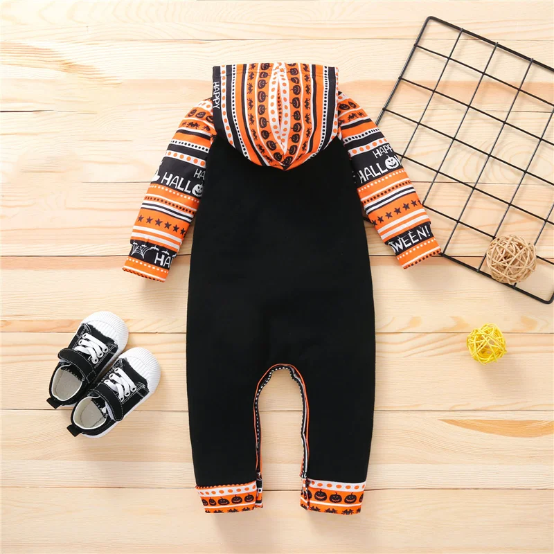Infant Kids Hooded Jumpsuit, My First Halloween Letter Pumpkin Print Celebrate Holiday Spring Long Sleeve Romper, 0-18months
Infant Kids Hooded Jumpsuit, My First Halloween Letter Pumpkin Print Celebrate Holiday Spring Long Sleeve Romper, 0-18months
