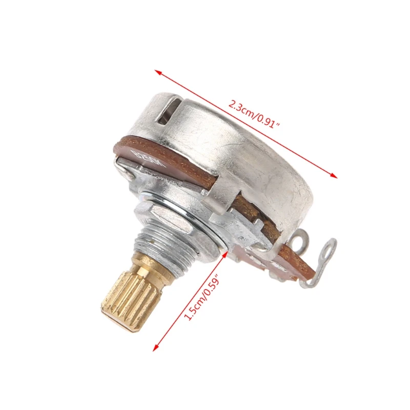 A250K/B250K Brass Short Split Shaft Audio Potentiometer For Electric Guitar Bass
A250K/B250K Brass Short Split Shaft Audio Potentiometer For Electric Guitar Bass