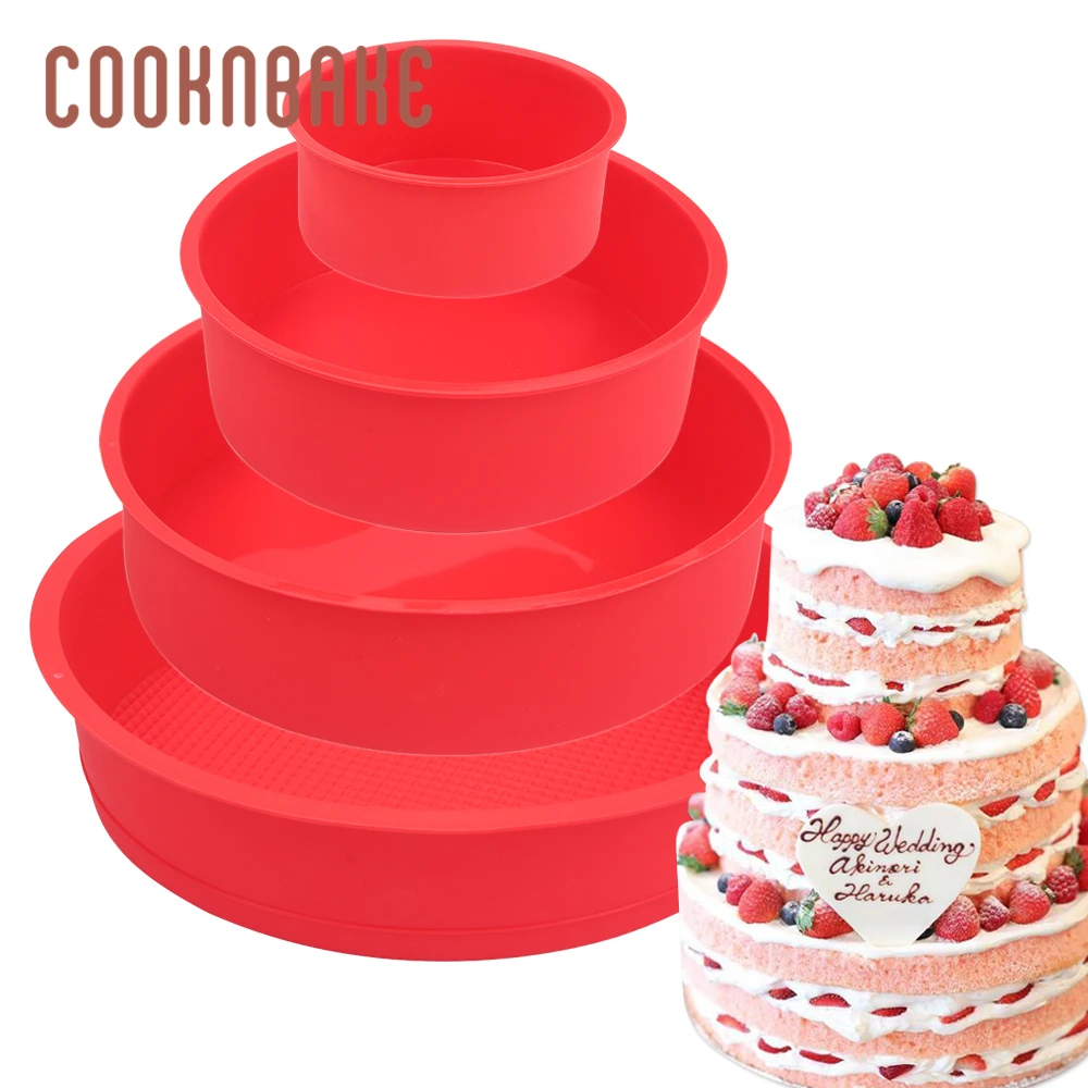 COOKNBAKE 4 6 8 10 Inch Round Silicone Mould for Cake Baking Nonstick Layer Cake Pan Chocolate Rainbow Cake for Birthday Wedding
COOKNBAKE 4 6 8 10 Inch Round Silicone Mould for Cake Baking Nonstick Layer Cake Pan Chocolate Rainbow Cake for Birthday Wedding