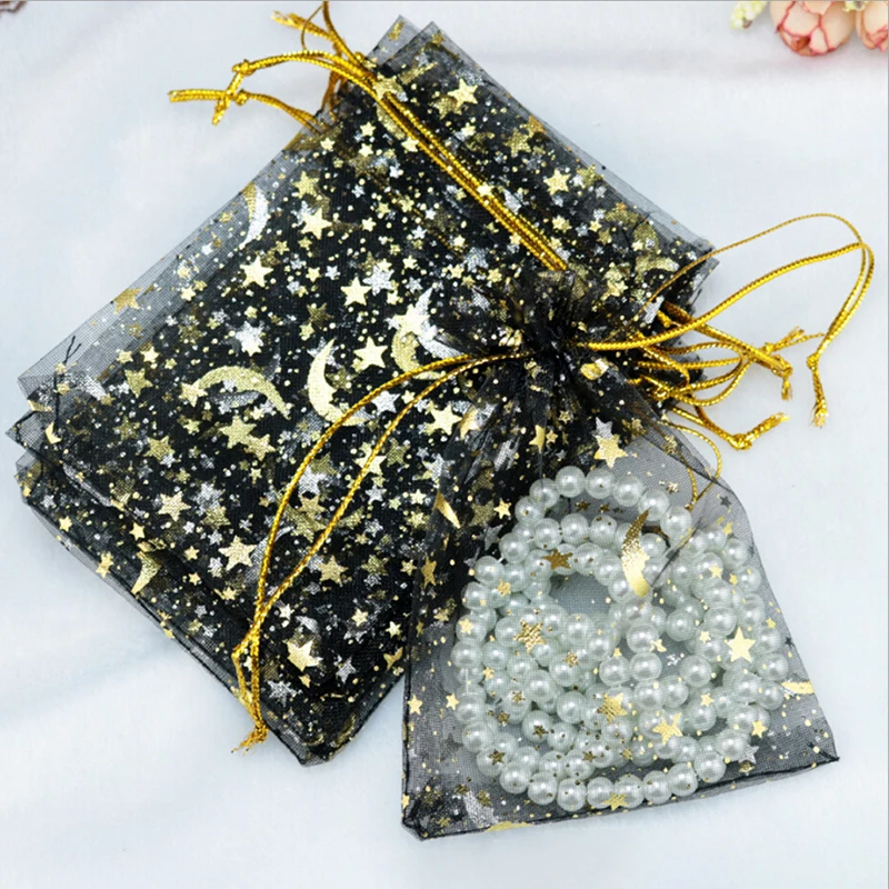 100pcs Organza Moon Star Stretchable Bags Gift Packaging Display Jewelry Pouches
100pcs Organza Moon Star Stretchable Bags Gift Packaging Display Jewelry Pouches