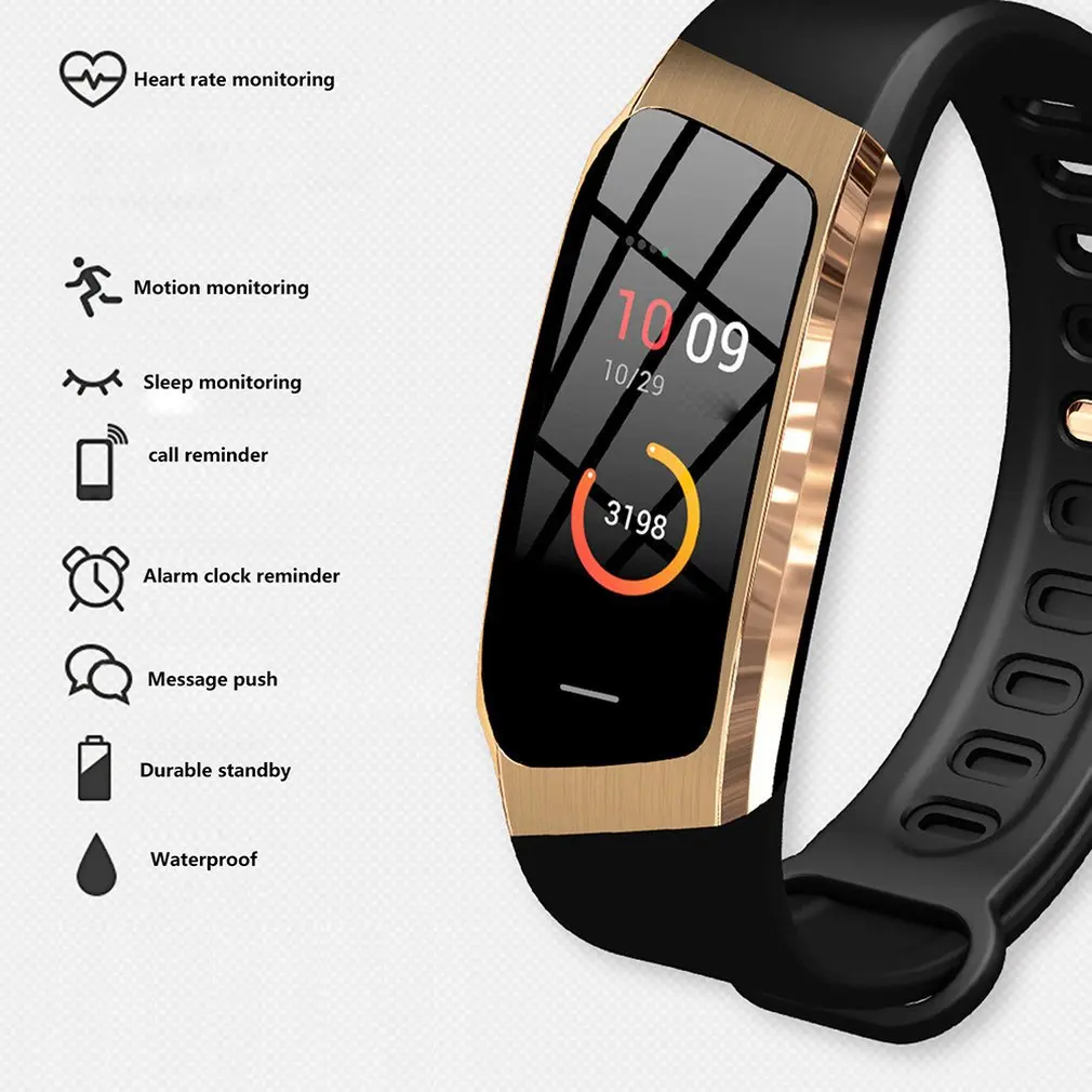 E18 Smart Bracelet Waterproof Fitness Tracker Watch Heart Rate Monitor Pedometer Smart Band Women Men
E18 Smart Bracelet Waterproof Fitness Tracker Watch Heart Rate Monitor Pedometer Smart Band Women Men