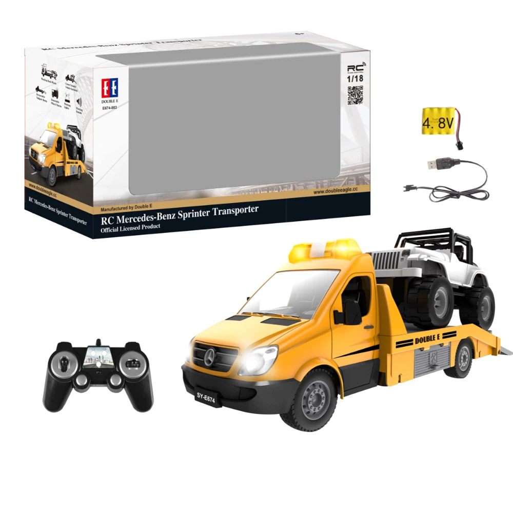 Double E E674 1/18 Rc Truck Model Tractor Trailer 2.4G Radio Controlled Car Traffic Police Road Wrecker Construction Vehicle Toy
Double E E674 1/18 Rc Truck Model Tractor Trailer 2.4G Radio Controlled Car Traffic Police Road Wrecker Construction Vehicle Toy