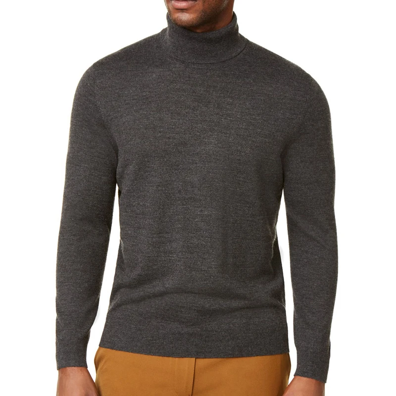 Mens Casual Solid Color Turtleneck Knitted Sweater Long Sleeve Pullover Thin All Match Basic Winter Spring Males Tops
Mens Casual Solid Color Turtleneck Knitted Sweater Long Sleeve Pullover Thin All Match Basic Winter Spring Males Tops