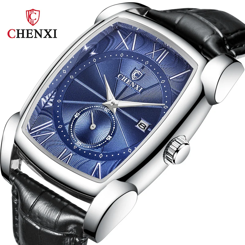 CHENXI Men's Quartz Square Watch Luminous Business Casual Fashion Simple Popular Leather Big Dial Watch WA164 
CHENXI Men's Quartz Square Watch Luminous Business Casual Fashion Simple Popular Leather Big Dial Watch WA164