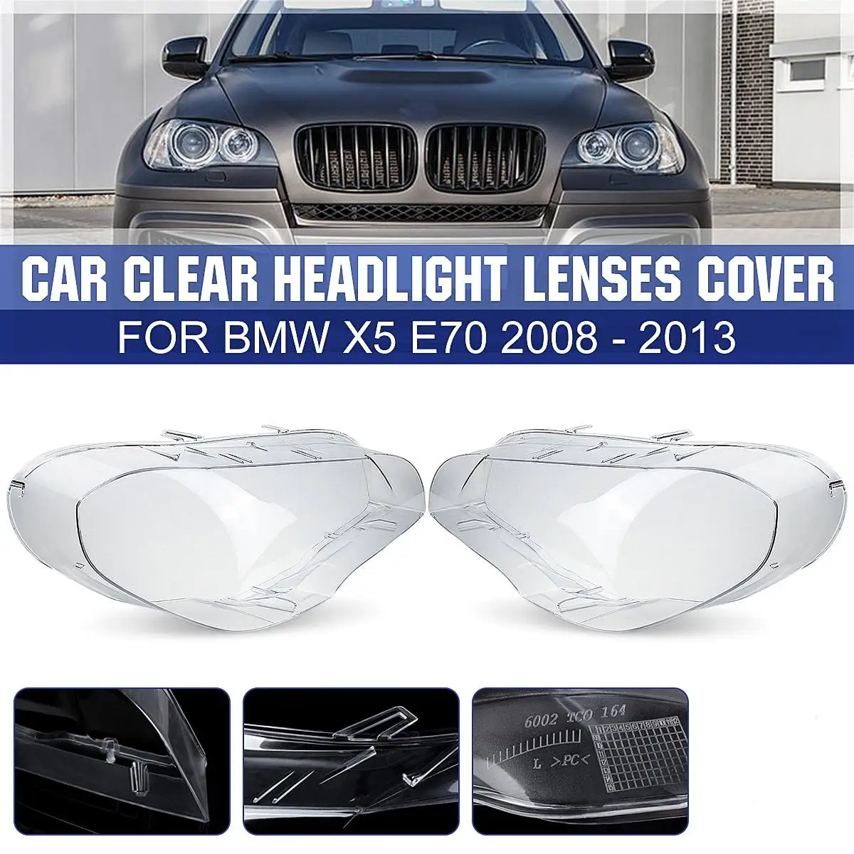 1 пара, автомобильные прозрачные линзы для фар BMW X5 E70 2008 2009 2010 2011 2012 2013
1 пара, автомобильные прозрачные линзы для фар BMW X5 E70 2008 2009 2010 2011 2012 2013
