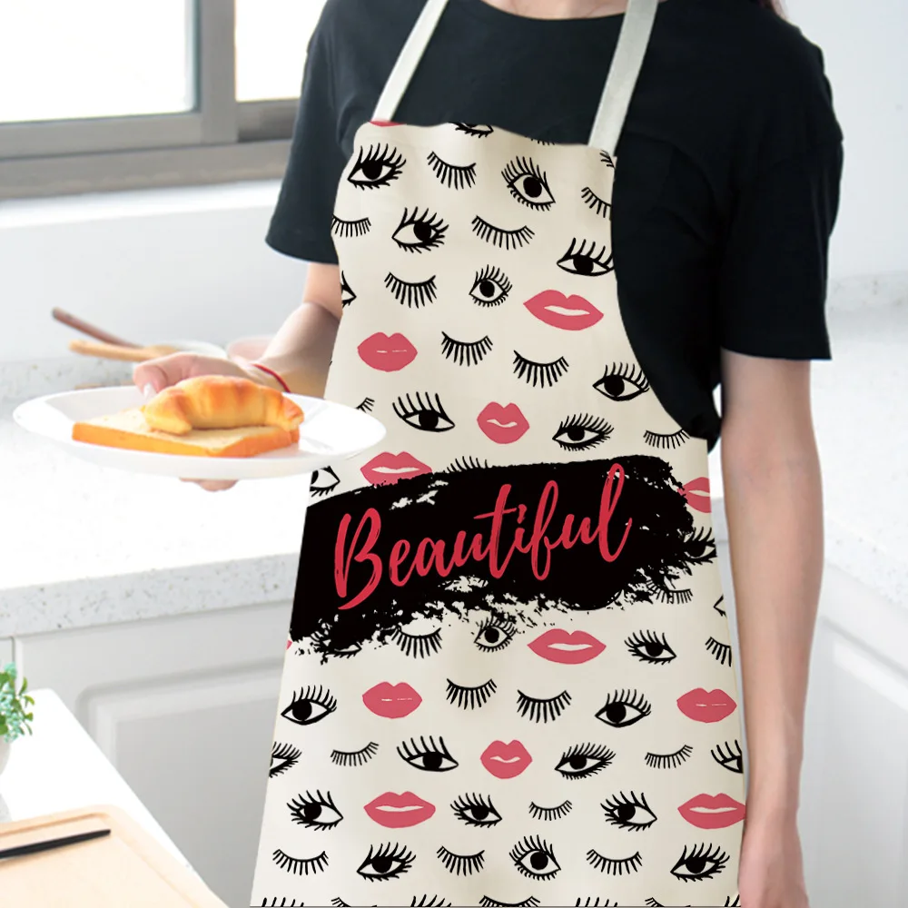 Cotton linen sleeveless apron European and American eyelash creative apron support to figure custom house apron 68x55cm
Cotton linen sleeveless apron European and American eyelash creative apron support to figure custom house apron 68x55cm