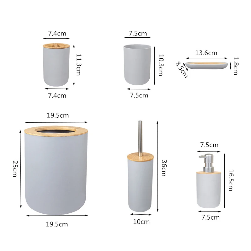 Dish Waste Bin Cup Bamboo Wooden Bathroom Accessories Set Toilet Brush Soap Dispenser Kitchen Countertop Freestanding Home Hotel
Dish Waste Bin Cup Bamboo Wooden Bathroom Accessories Set Toilet Brush Soap Dispenser Kitchen Countertop Freestanding Home Hotel