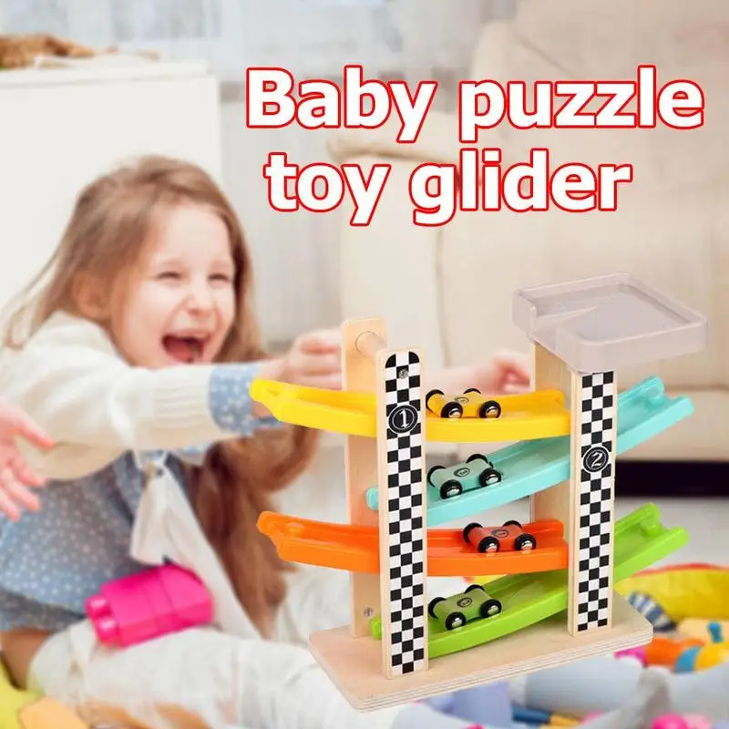 Mini Inertia Wooden Race Track Car Toy 5 Layers Ramp Racer Toy with 4 Mini Car Baby Puzzle Education Toy Glider Children's Gift
Mini Inertia Wooden Race Track Car Toy 5 Layers Ramp Racer Toy with 4 Mini Car Baby Puzzle Education Toy Glider Children's Gift