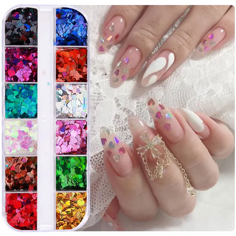 12 Grid Symphony Heart Nail Art Sequins Ultra-thin Peach Heart Patch Nails Glitter Flakes Slices Decorations Gel DIY Accessories
12 Grid Symphony Heart Nail Art Sequins Ultra-thin Peach Heart Patch Nails Glitter Flakes Slices Decorations Gel DIY Accessories