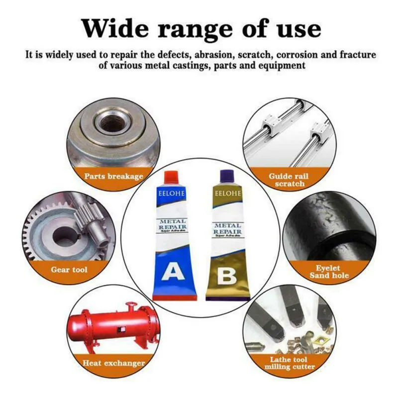 20/50/100g A+B Metal Repairing Adhesive Super Glue Iron Steel Auto Radiator Water Tank Special leakage Plugging Welding Glue,
20/50/100g A+B Metal Repairing Adhesive Super Glue Iron Steel Auto Radiator Water Tank Special leakage Plugging Welding Glue,