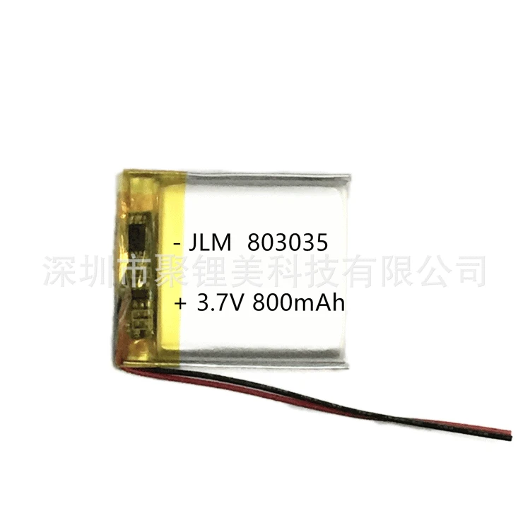 1PCS Factory Supply JLM803035 3.7V Lithium Battery For Hand-held Fan 800mAh Li-polymer
1PCS Factory Supply JLM803035 3.7V Lithium Battery For Hand-held Fan 800mAh Li-polymer