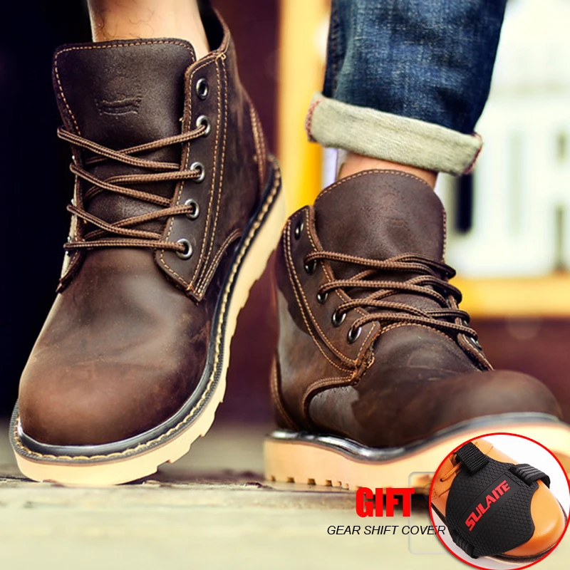 Motorcycle Boots Locomotive Moto Racing shoes Genuine Cow Leather Motorbike Biker boot Chopper Touring Ankle motobotinki
Motorcycle Boots Locomotive Moto Racing shoes Genuine Cow Leather Motorbike Biker boot Chopper Touring Ankle motobotinki