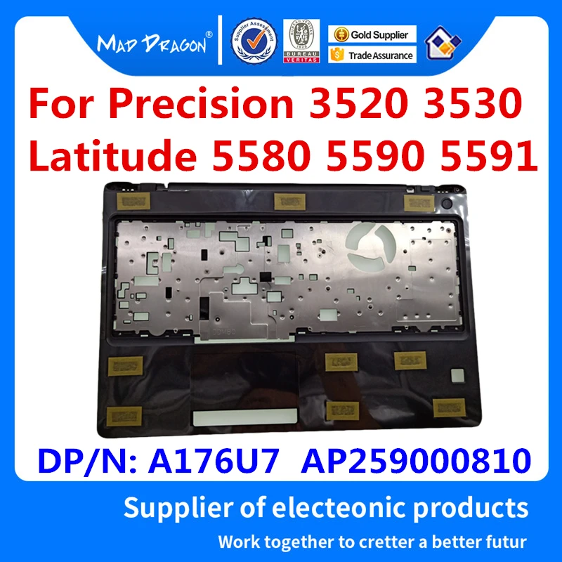 

Laptop NEW Replacement Palmrest Upper Cover Case for Dell Latitude 5580 5590 E5580 E5590 E5591 Precision M3520 M3530 A176U7
