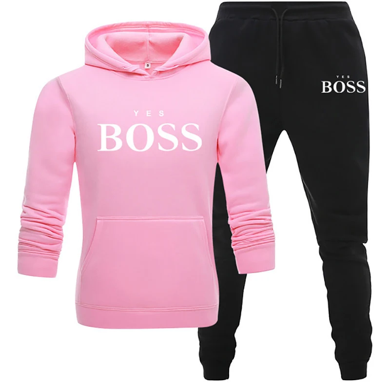 Outdoor Casual Sportswear Yes Boss Men's And Women's Two-Piece Suits Hoodies + Pants Suits Autumn And Winter Sweatshirts
Outdoor Casual Sportswear Yes Boss Men's And Women's Two-Piece Suits Hoodies + Pants Suits Autumn And Winter Sweatshirts