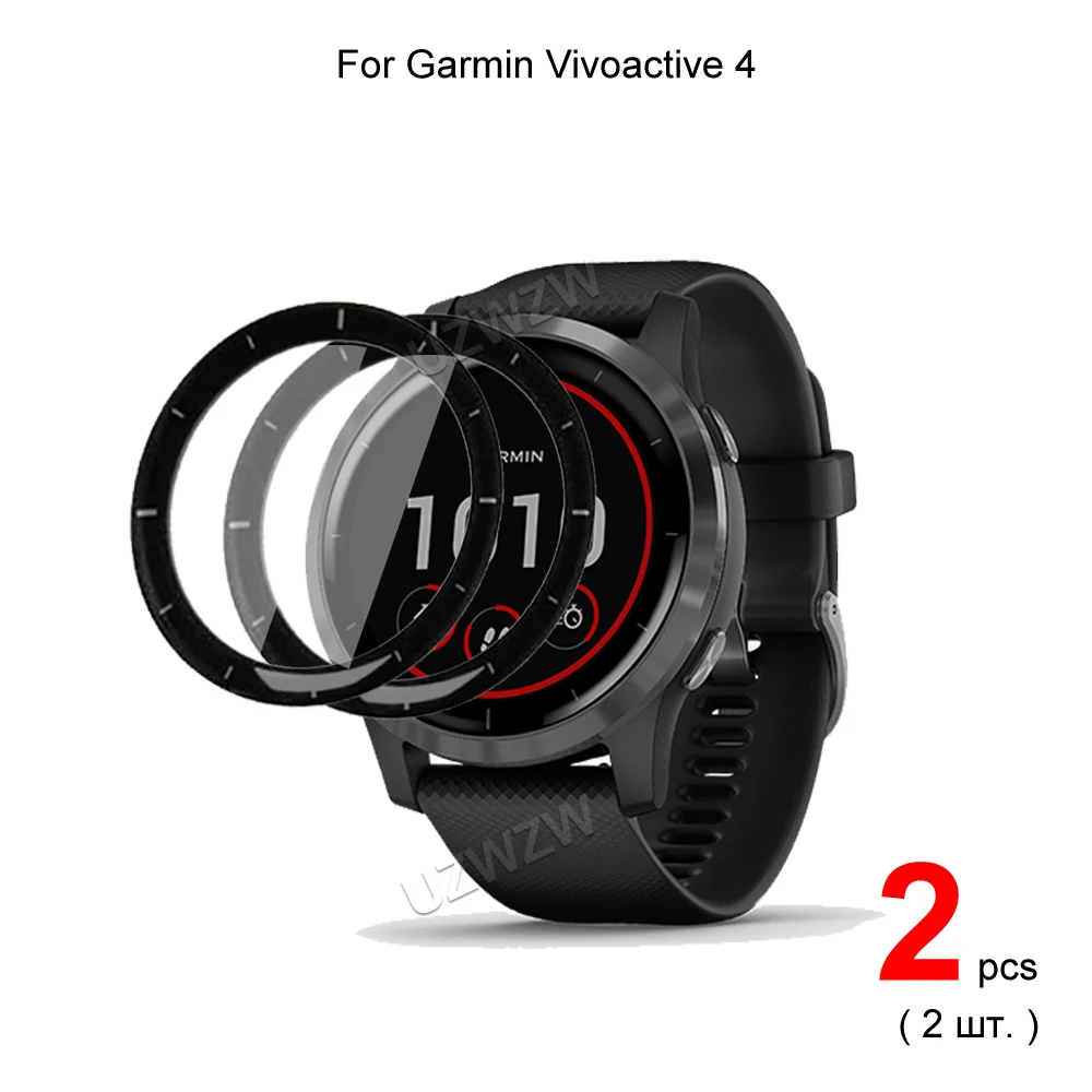 

Мягкая защита экрана для смарт-часов Garmin Vivoactive 4 45 мм, 3D изогнутый край, полное покрытие, защитная пленка, аксессуары