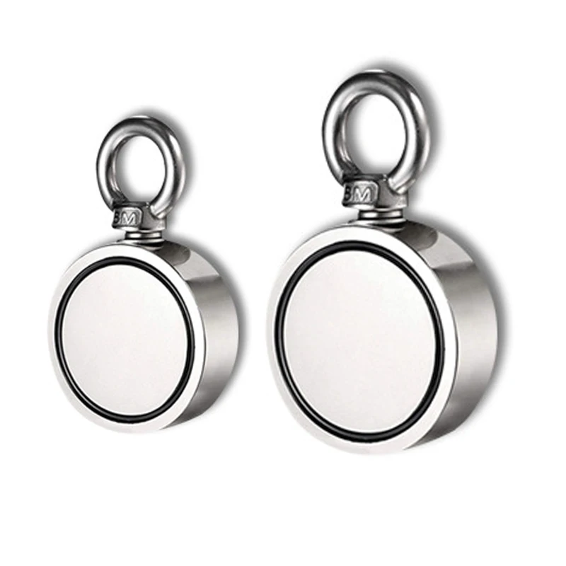 Double Sided Powerful Neodymium Magnet Big Magnetic Strong Salvage River Fishing Magnets Ring Hook Permanent NdFeB Magnets Hooks
Double Sided Powerful Neodymium Magnet Big Magnetic Strong Salvage River Fishing Magnets Ring Hook Permanent NdFeB Magnets Hooks
