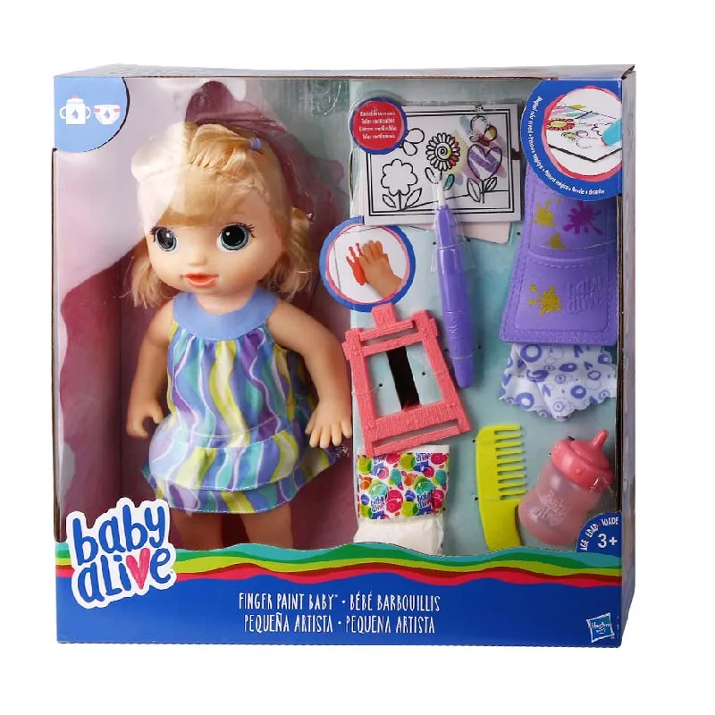 Hasbro Naughty Baby Cute Finger Painting Baby Simulation Doll Girl Play House Toy Children Birthday Gift 
Hasbro Naughty Baby Cute Finger Painting Baby Simulation Doll Girl Play House Toy Children Birthday Gift