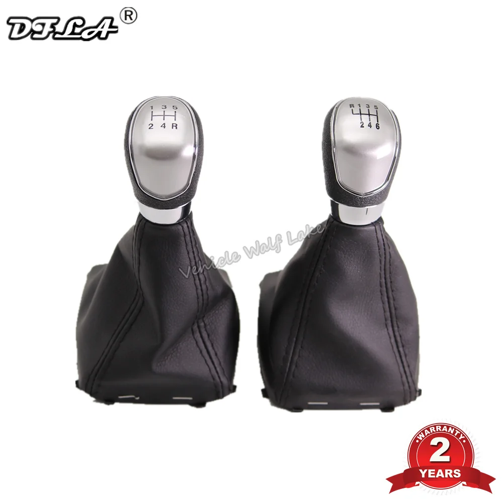 Ручная ручка переключения передач для Ford Fiesta 2008 2009 2010 2011 2012 серебристая черная 5