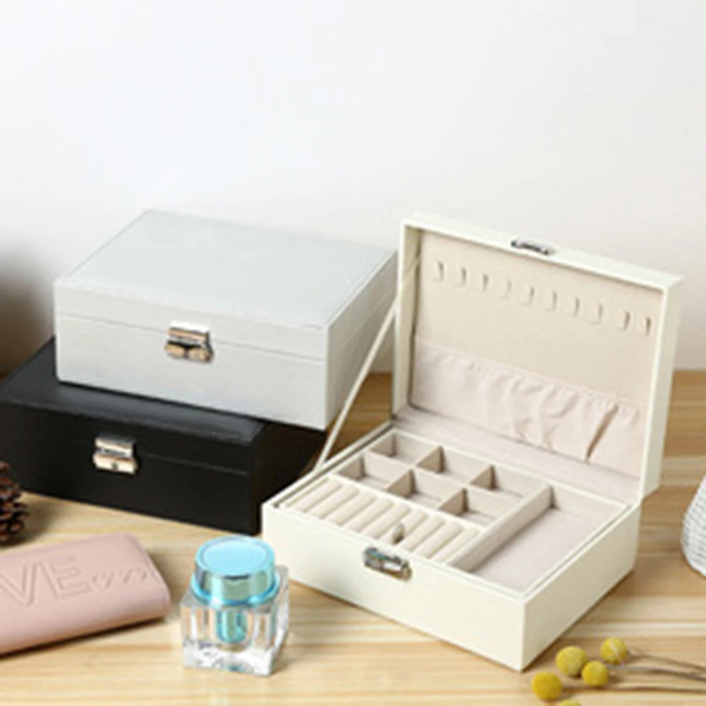 New High Capacity Leather Jewelry Box Travel Jewelry Organizer Multifunction Necklace Earring Ring Storage Box Women Gifts
New High Capacity Leather Jewelry Box Travel Jewelry Organizer Multifunction Necklace Earring Ring Storage Box Women Gifts