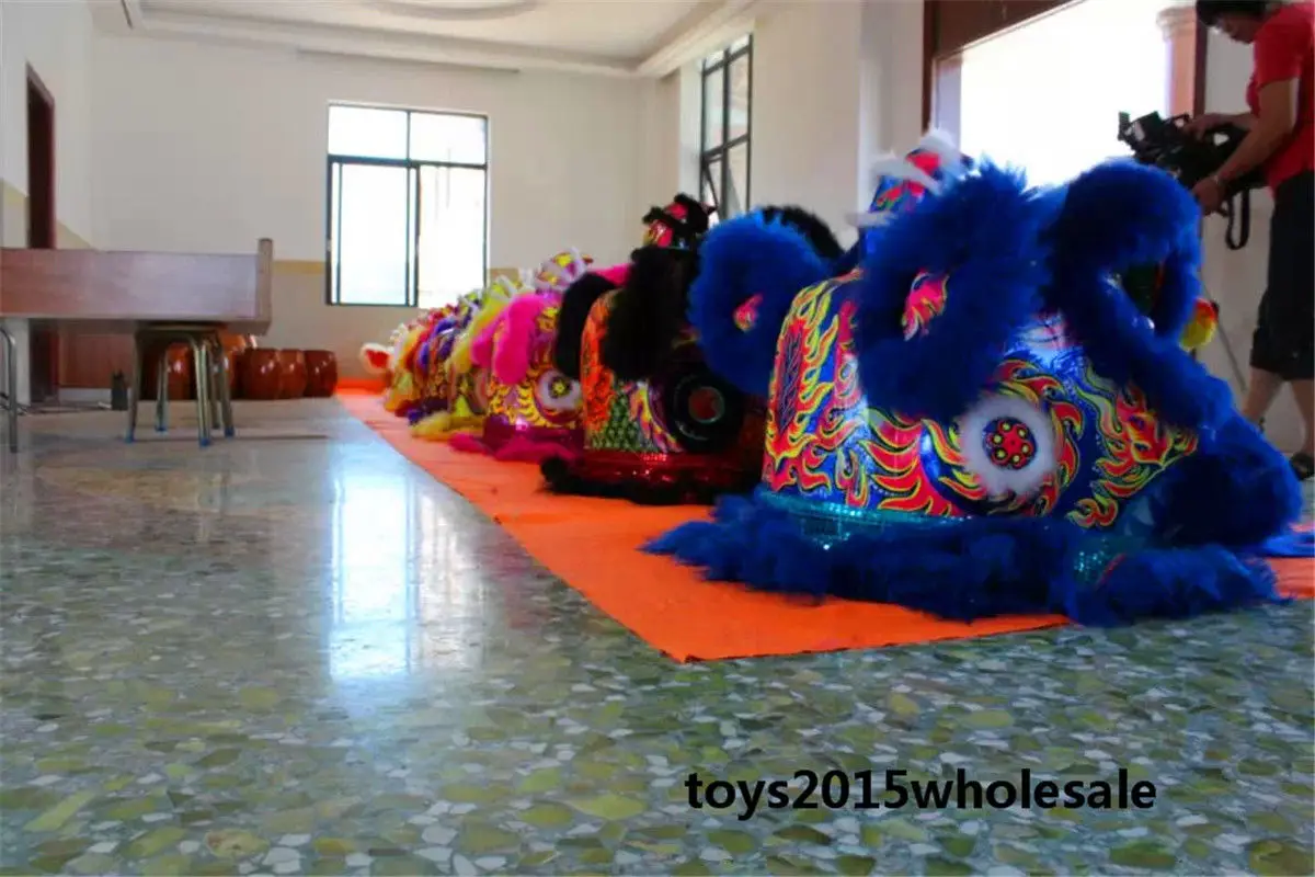Косплей льва талисман танцевальный костюм шерсть Южная Китай (материк) народное