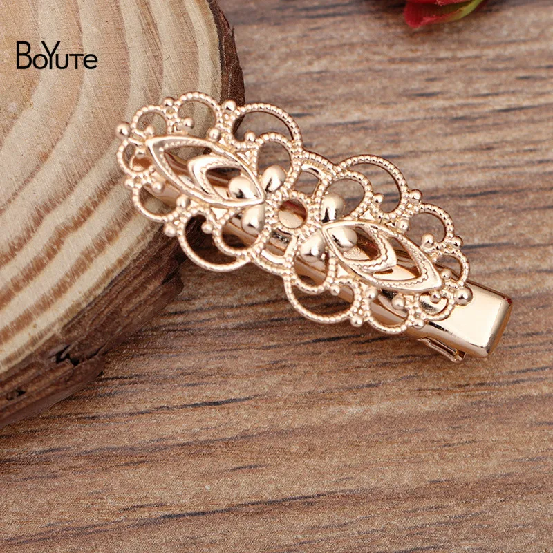 BoYuTe (40 Pieces/Lot) 15*33MM Filigree Flower Hair Clips Vintage Diy Hand Made Jewelry Accessories Wholesale
BoYuTe (40 Pieces/Lot) 15*33MM Filigree Flower Hair Clips Vintage Diy Hand Made Jewelry Accessories Wholesale
