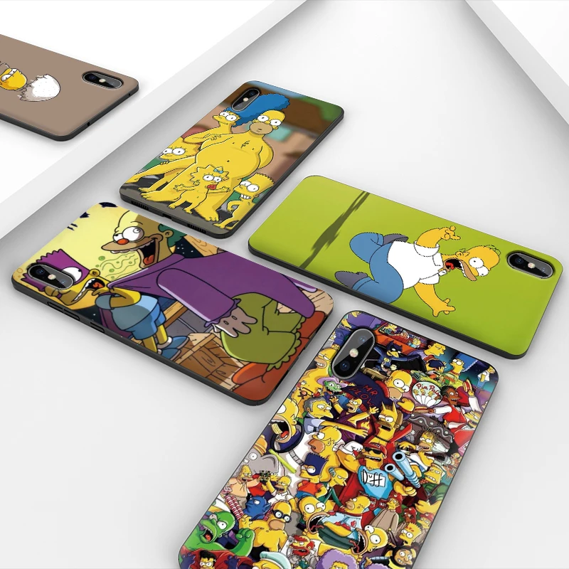 Чехол для телефона Simpsons iPhone 11 Pro Max X XS XR 8 7 6 5 s Plus мягкий силиконовый чехол из ТПУ с