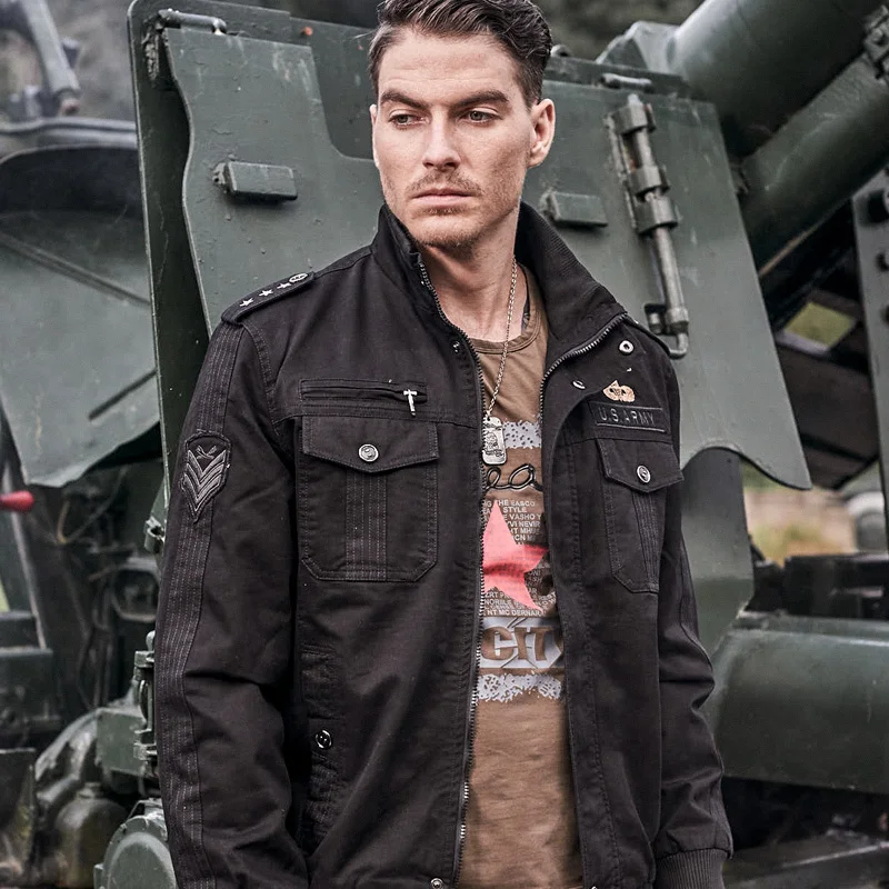 Military Jacket Men Tactical Jackets Coats Male 100% Cotton 2020 Autumn Outerwear Slim Fit Stand Collar Windbreaker Men Clothing
Military Jacket Men Tactical Jackets Coats Male 100% Cotton 2020 Autumn Outerwear Slim Fit Stand Collar Windbreaker Men Clothing