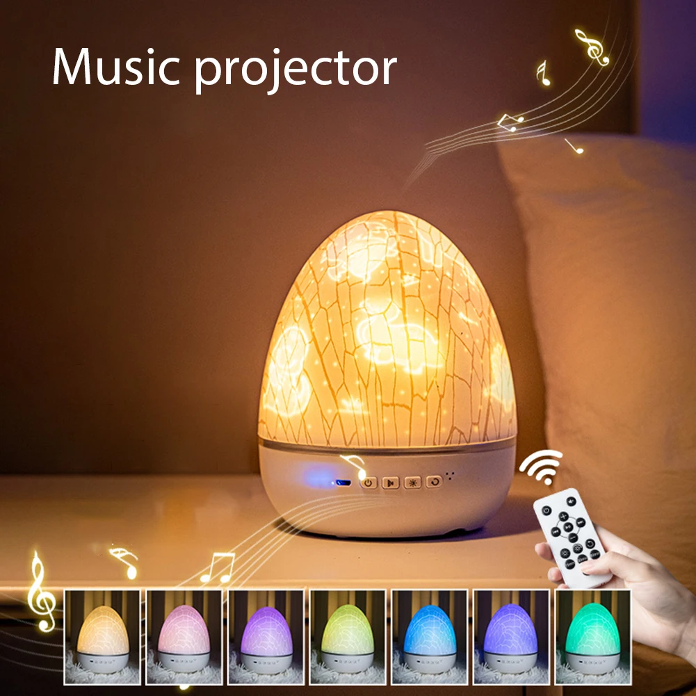 3-in-1 Night Light New Strange Eggshell Music Projection Lamp Adjustable Color Changing Usb Colorful Music Light + 6 Projectors
3-in-1 Night Light New Strange Eggshell Music Projection Lamp Adjustable Color Changing Usb Colorful Music Light + 6 Projectors