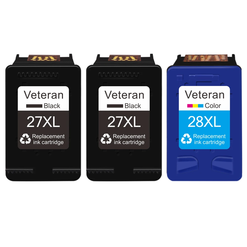 Veteran 27XL 28XL Refilled Ink Cartridge Replacement For hp 27 28 XL hp27 Deskjet 450 450CI 5550 3420 3520 3550 3650 3740 3845
Veteran 27XL 28XL Refilled Ink Cartridge Replacement For hp 27 28 XL hp27 Deskjet 450 450CI 5550 3420 3520 3550 3650 3740 3845