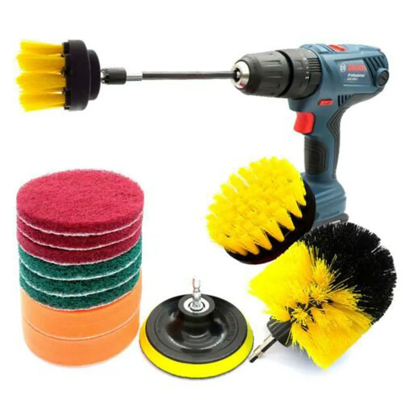 12Pcs Electric Power Scrub Drilling Brushes Scrubber Set Cleaning Kit Tile Reusable Convenient
12Pcs Electric Power Scrub Drilling Brushes Scrubber Set Cleaning Kit Tile Reusable Convenient