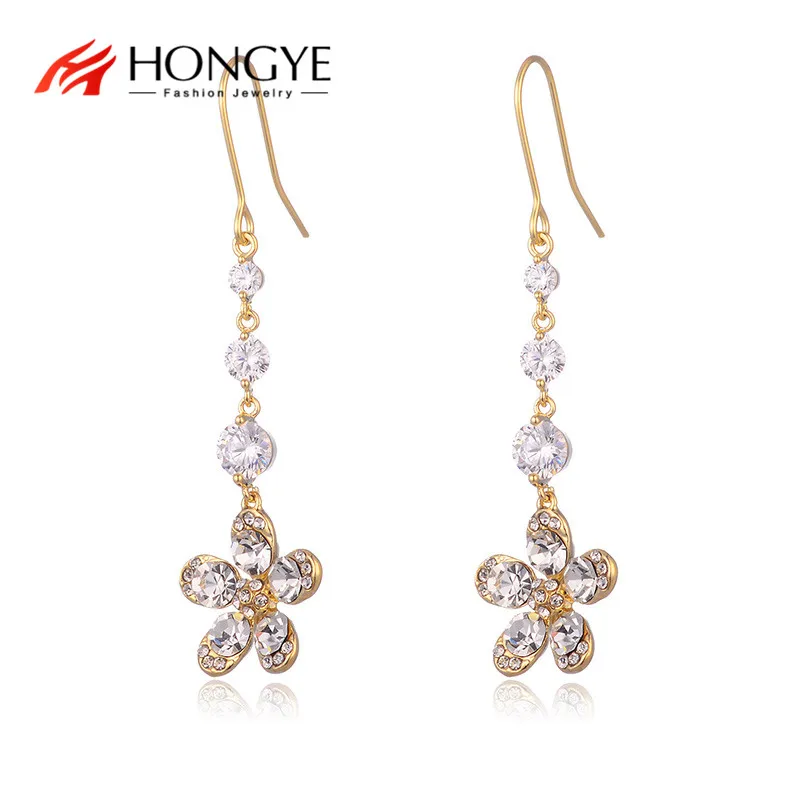 HONGYE 2021 New Korean Shiny Crystal Flower Long Drop Earrings For Ladies Tassel Brincos Pendientes Vintage Charm Jewelry Gifts
HONGYE 2021 New Korean Shiny Crystal Flower Long Drop Earrings For Ladies Tassel Brincos Pendientes Vintage Charm Jewelry Gifts