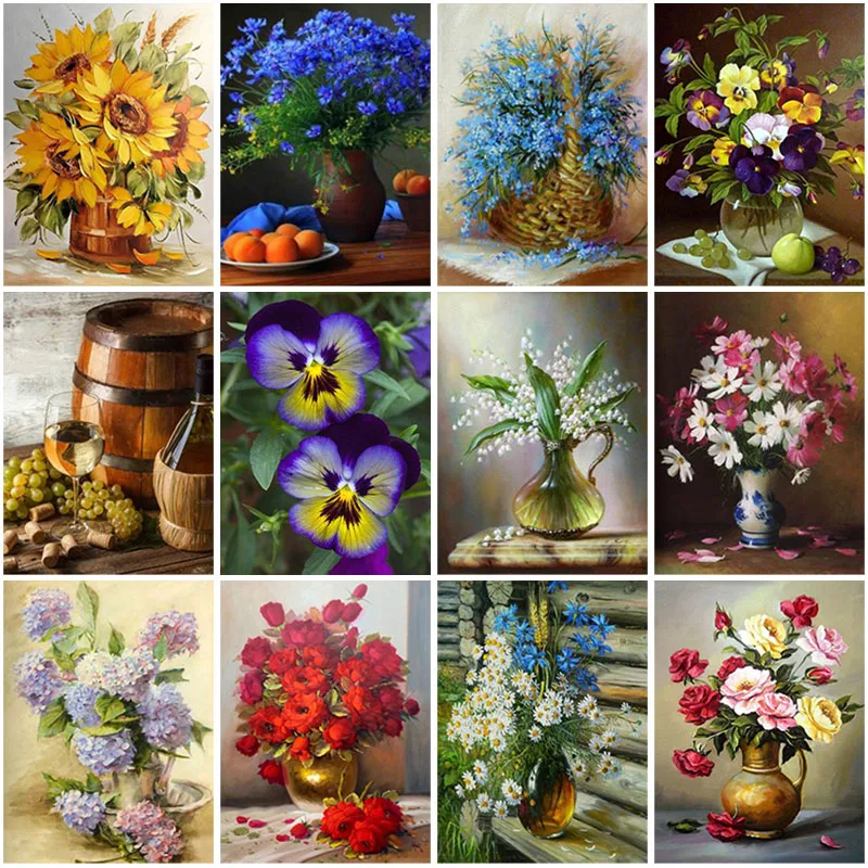 5D DIY Diamond Painting Flower Vase Cross Stitch Kit Full Square Drill Embroidery Mosaic Art Pattern Rhinestones Home Decor Gift
5D DIY Diamond Painting Flower Vase Cross Stitch Kit Full Square Drill Embroidery Mosaic Art Pattern Rhinestones Home Decor Gift